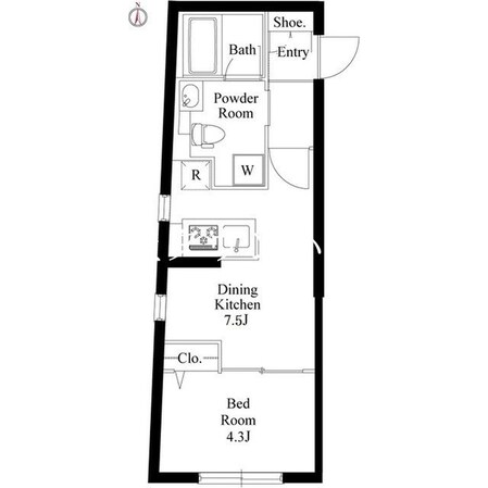 ミリアレジデンス品川中延の物件間取画像